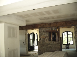 Corner Stone Drywall drywall installation in old building